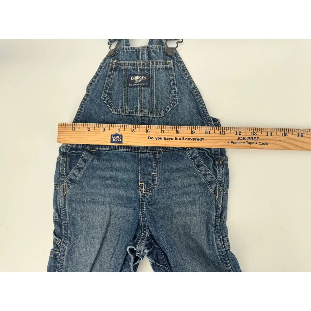 OshKosh B'gosh Overalls Kids 24M Blue Denim Vestbak‎ Adjustable Straps Utility